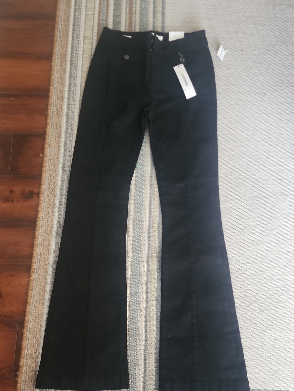 Vigoss Black Boot Cut Slight Flare Jean